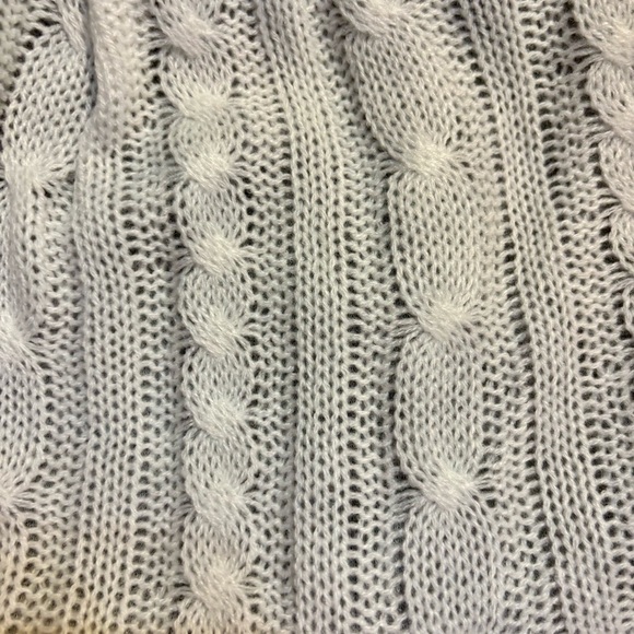 NWT Beanie Hat Forbusite White Cable Knit Beanie Grey Interior - Picture 9 of 9